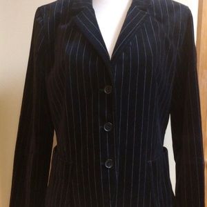 Stripe Schoolboy Velvet Jacket J Crew